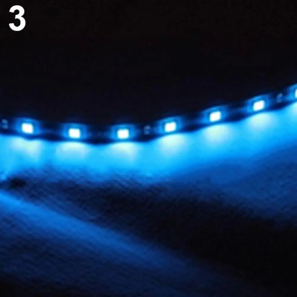 

4 Pcs 30cm 3528 SMD 15 LED Car Truck Grill Flexible Waterproof Light Strips Car Accessories Exterior