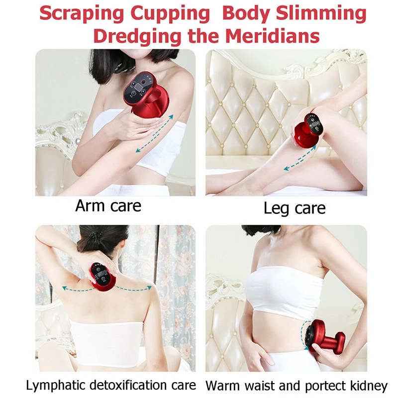 

6-Grade Electric Scraping Instrument Suction Vacuum Scraping Massager Back Legs Body Massage Device for Home Salon M2