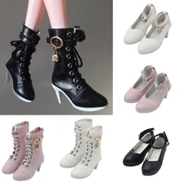 fashion 60cm doll lace up boots for 13 bjdsalon doll boots girl doll toy mini shoes for russian diy handmade doll accessories