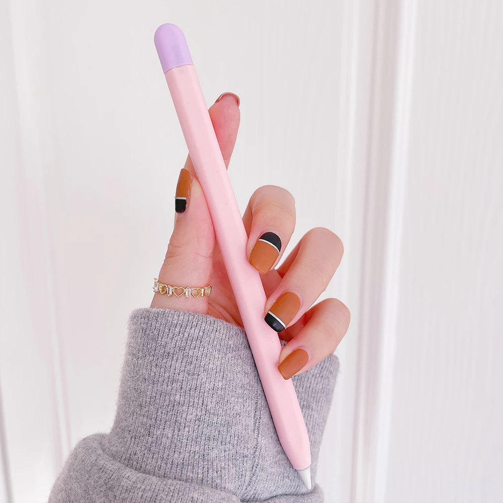 Мягкий чехол карамельных цветов для Apple iPad Pencil 2 Gen силиконовый наконечник крышки