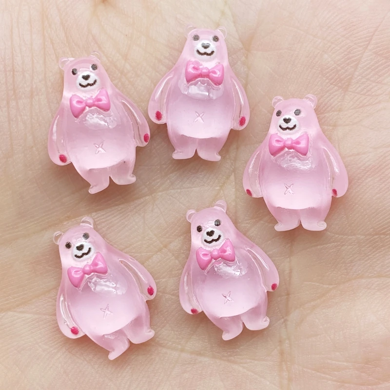

40 New Kawaii Animal Series Resin Flat Bottom DIY Crafts Mobile Phone Case Accessories F62