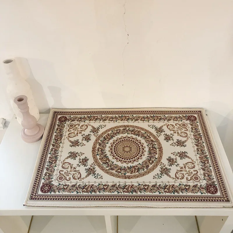 Винтаж персонализированные коврики пол для Спальня Nordic балкон Кухня ковер