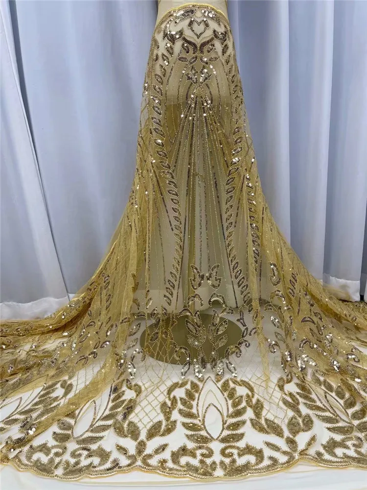 Кружевная ткань с блестками 5 ярдов швейцарское качество вышивка нигерийский