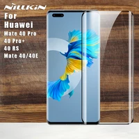 nillkin for huawei mate 40 pro glass 2pcs impact resistant curved film glass screen protector for 40 pro 40 pro 40 rs 40e