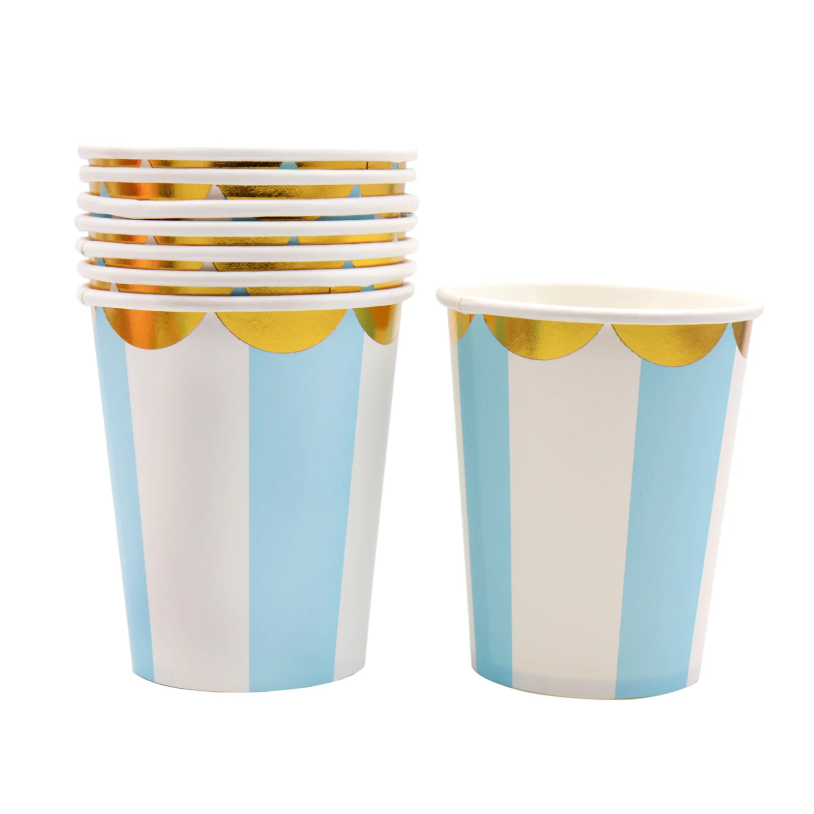 Детский душ на день рождения розовый/синий золотой фольга бумажные тарелки