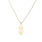 Цепочка с подвеской, из нержавеющей стали, для женщин и девочек