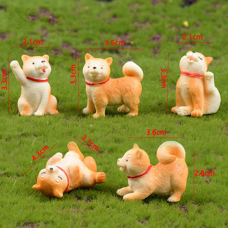 

Resin Animal Small Model Miniature Figurines Mini Children Toys DIY Home Garden Decorations Creative Micro Landscape Craft Decor