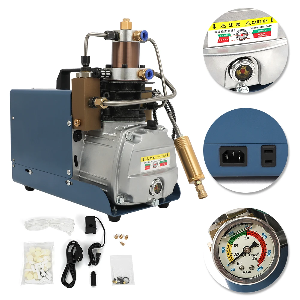 Фото 220V 1.8KW 300Bar 30Mpa 4500Psi High Pressure Air Pump Electric Compressor Pneumatic Airgun Scuba Rifle PCP Inflator Обустройство 220V 1.8KW 300Bar 30Mpa 4500Psi High Pressure Air Pump Electric Compressor Pneumatic Airgun Scuba Rifle PCP Inflator Обустройство