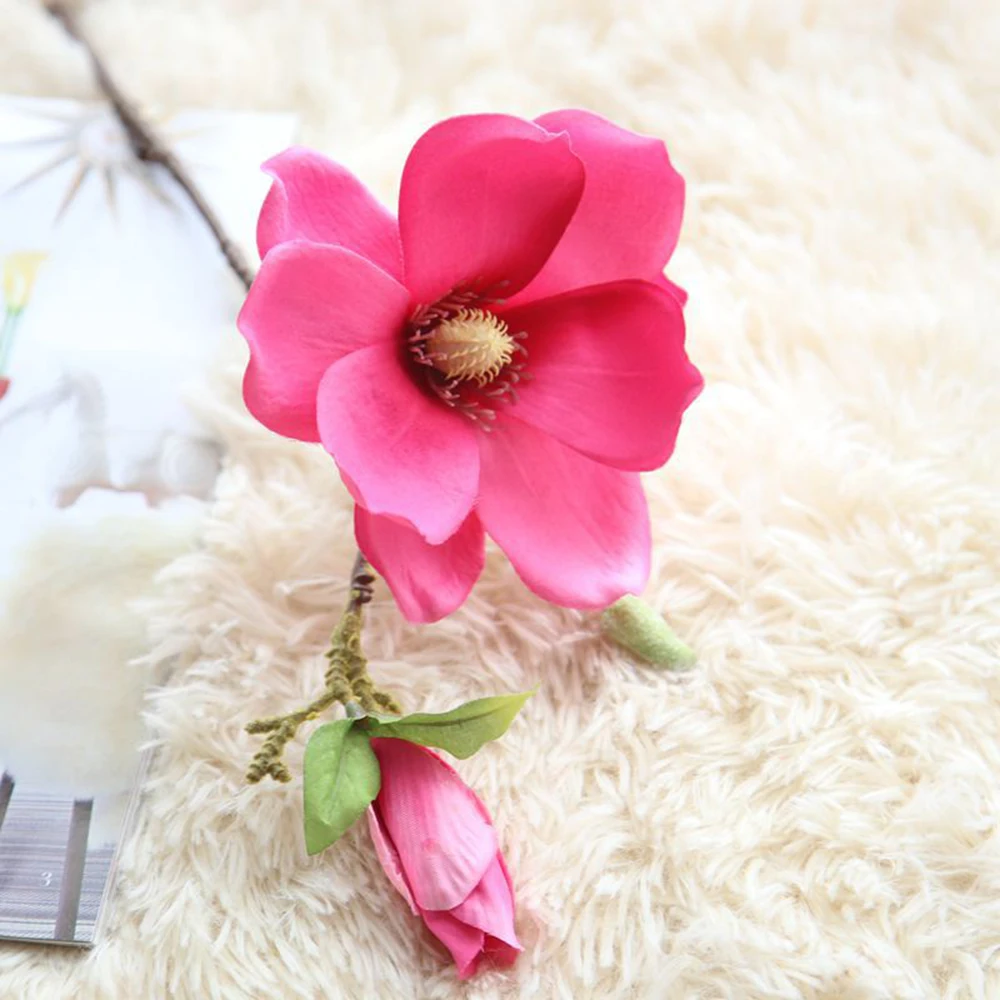 

Wedding Decoration Silk Flowers Orchid Magnolia Wedding Artificial Flowers for Home Decoration