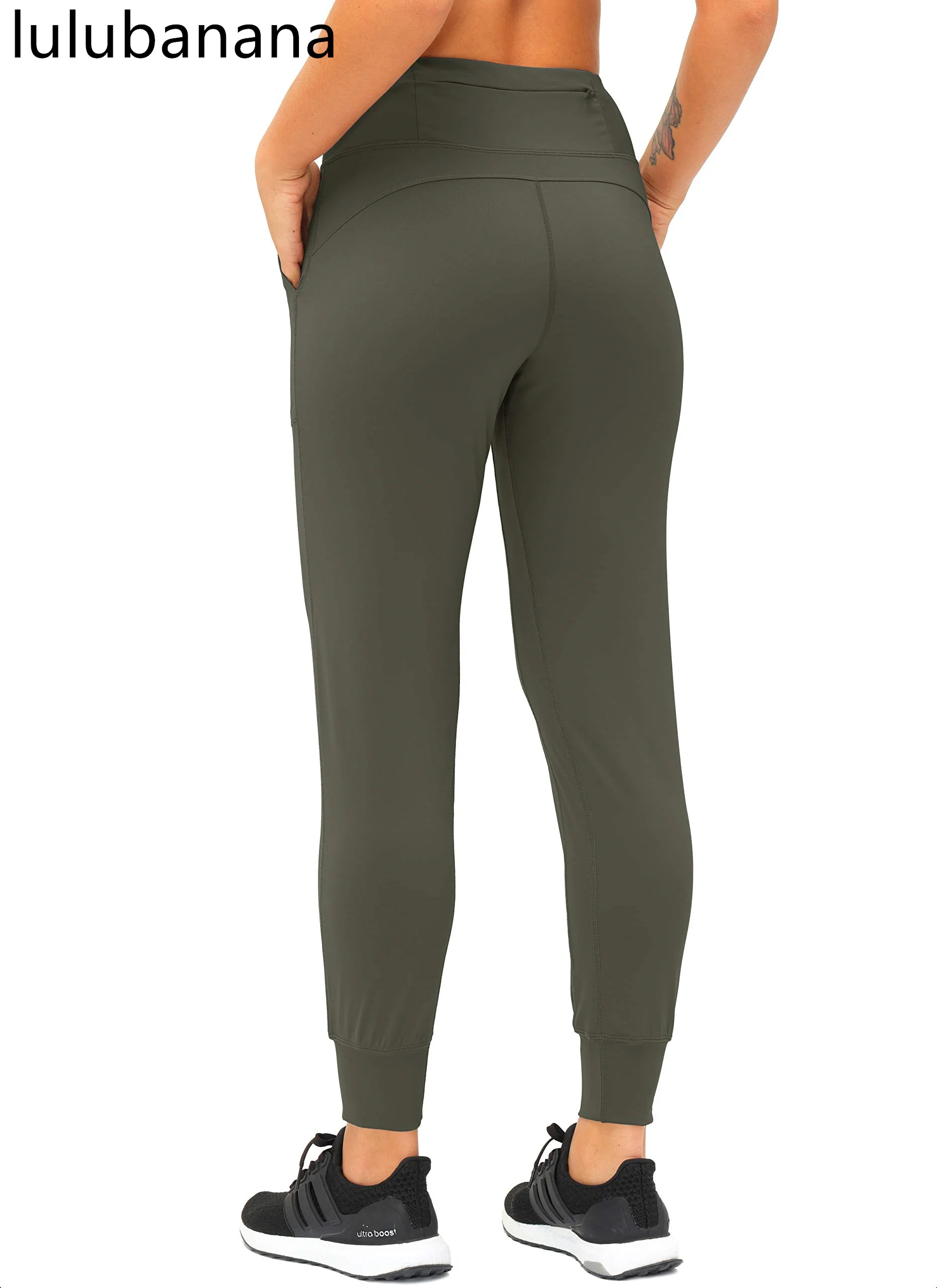 Lulubanana Women’s Joggers with Phone Pockets High Waist Athletic Workout Yoga Tapered Lounge Pants Joggers for Women