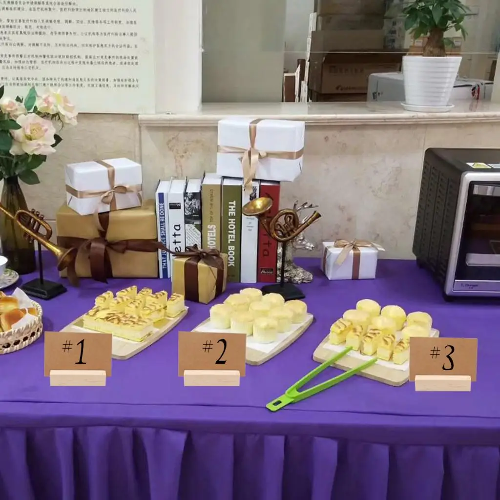 10 шт деревянные держатели карты места настольные подставки под номера для фото