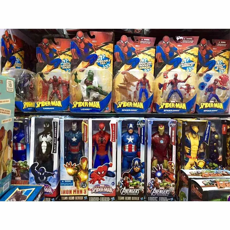 30 см Marvel Мстители эндгейм танос Человек паук Халк Железный человек Капитан