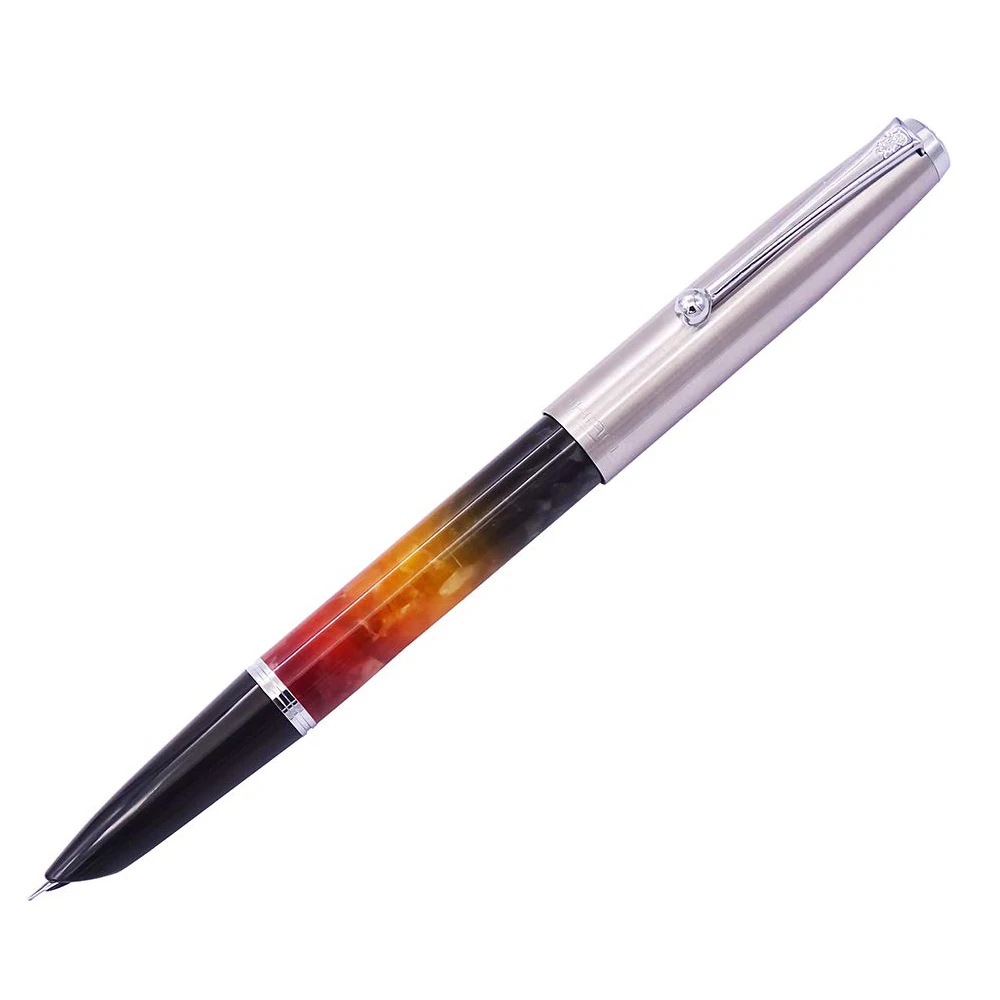 Высокое качество Jinhao 51A акриловая авторучка 0,38 мм дополнительный тонкий наконечник органические стеклянные чернила ручка Подарочная коробка набор