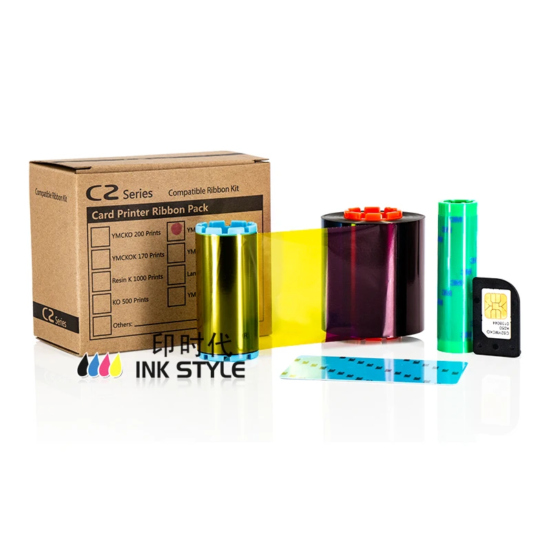 5 шт./лот Generic Hiti CS 200E YMCKO Ribbon 400 печать для CS200 CS200e CS220 принтер карт|ribbon hiti|hiti ribboncard