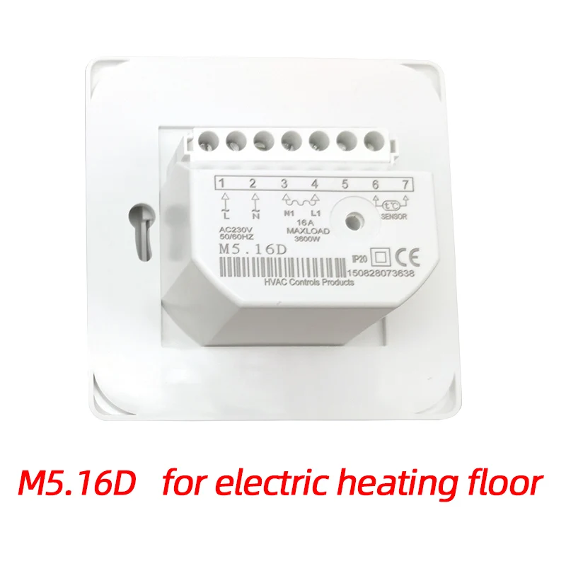 M5.16D electric M5 может отправить из России электрическое Напольное отопление ручной термостат ручной теплый пол система отопления регулятор температуры - Цвет: M5.16D electric