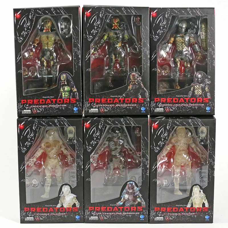 Hiya игрушки изысканный мини-хищник Распятый берсерер Невидимый трекер Falconer Predator