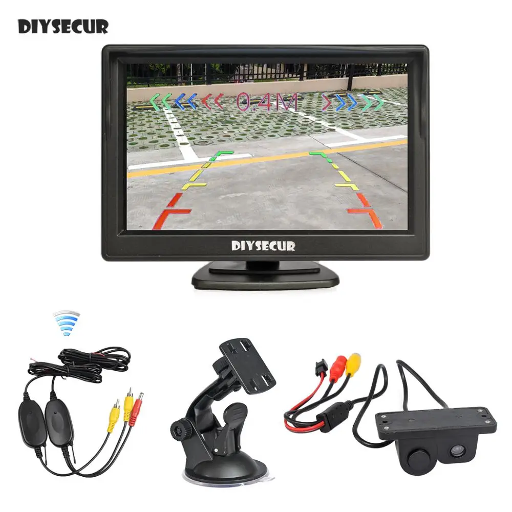 Беспроводной 5 дюймовый цветной TFT ЖК монитор DIYSECUR + Водонепроницаемый