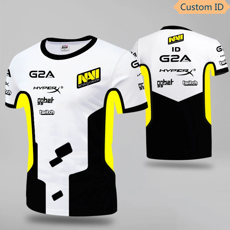 Украина Natus Vincere NAVI плеер Джерси форма футболки футболка для фанатов мужские