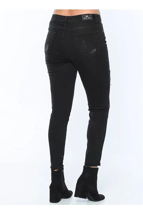 

Pianoluce Large Size Women Jeans Pants Black 49108 479212223
