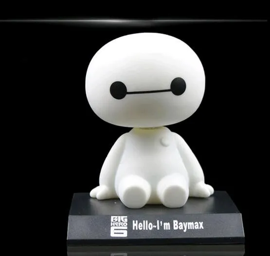 Новинка 2019 Игрушечная модель Big Hero 6 Baymax куклы Фигурка 10 см милая Автомобильная