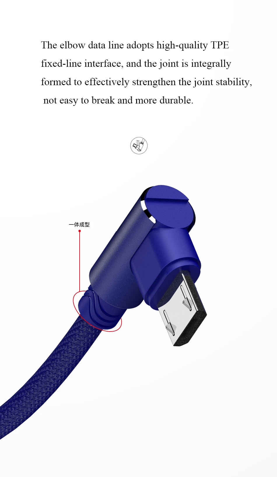 Awei CL-56 USB 90 градусов 1,2 м Быстрая зарядка usb-кабель кабель для передачи данных Быстрая зарядка микро зарядное устройство для телефонов Android для Xiaomi Redmi