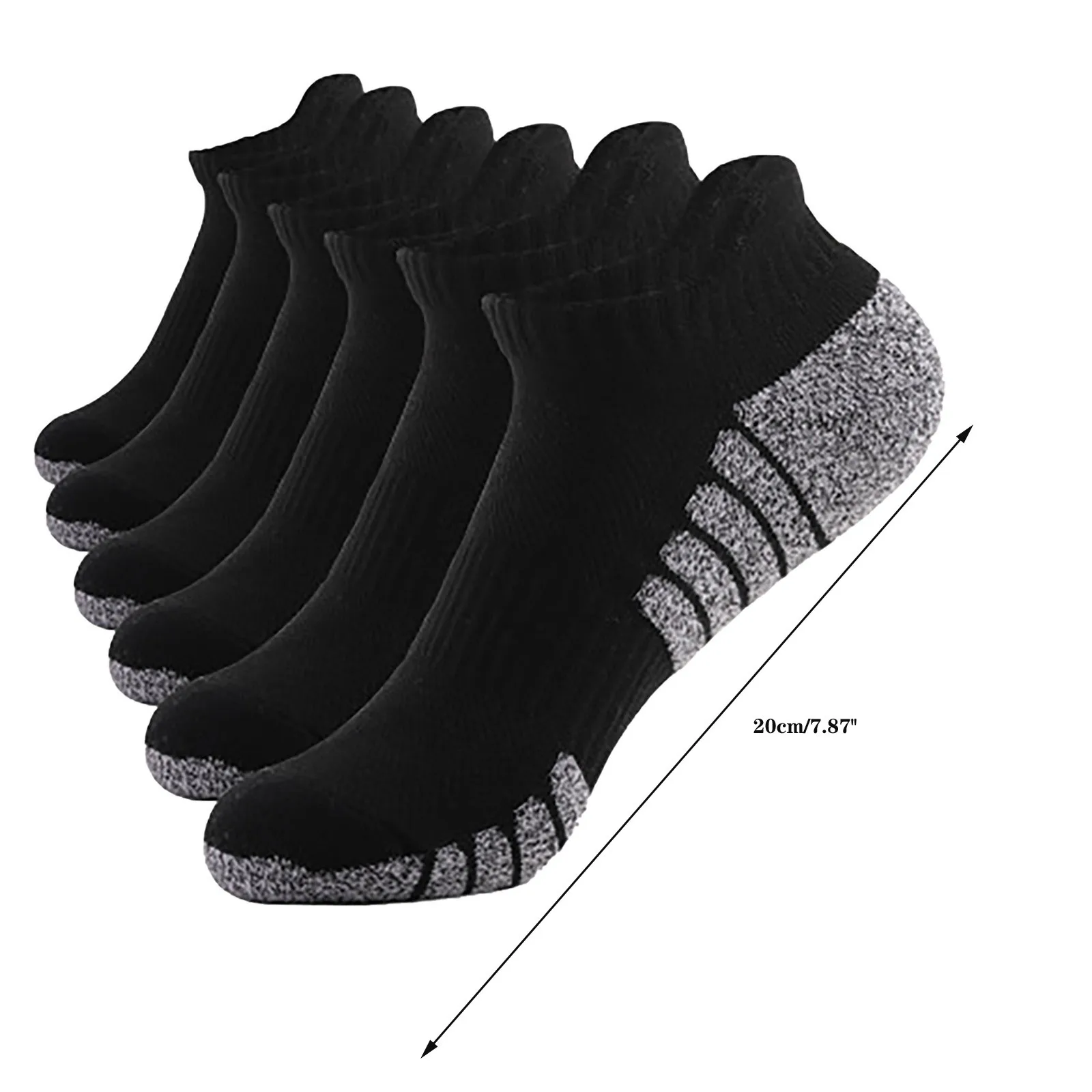 

Unisex High Quality 6 Pairs Casual Breathable Fashion Black White Cotton Sock Low Canister Movement Cotton Breathable Socks 1214