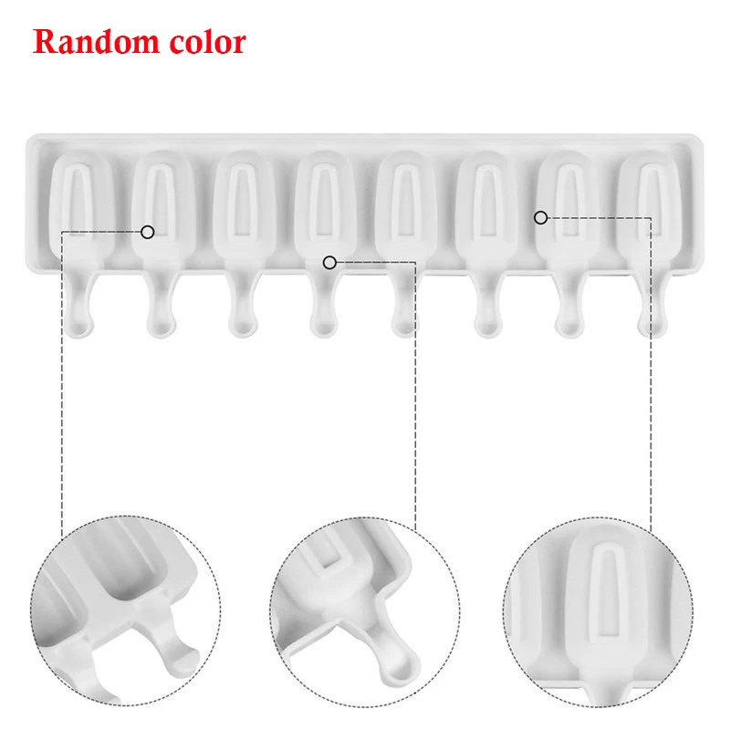 8 полостей силиконовые формы для крема льда леденцов пресс мороженого летние