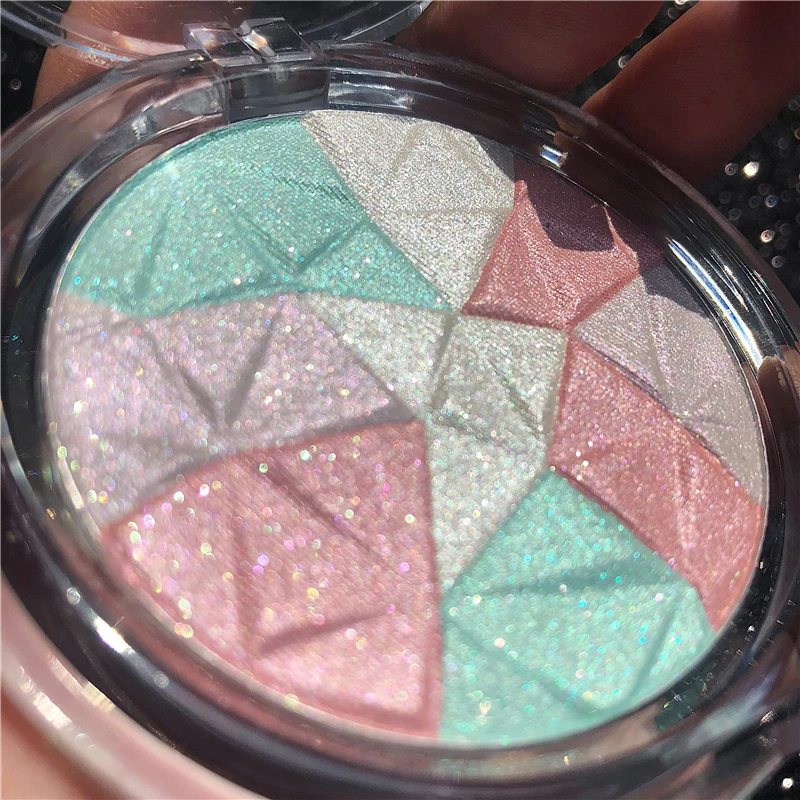 Хайлайтер-Палитра для век тени мерцающие блестящие косметические пигментный