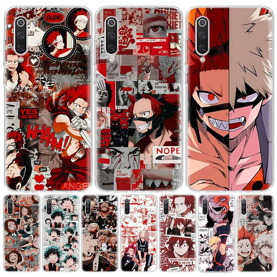 

My Hero Academia Manga Phone Case For Xiaomi Mi 11 10 Lite 5G Ultra 12 12X 11i 10T 11T Pro 9 9T 8 6X 5X Cover Soft Pattern Funda
