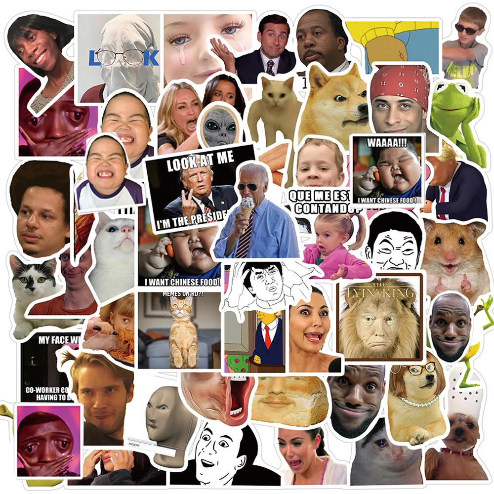 10 Вт 30 50 шт. классические мем Стикеры s холодильник гитары ноутбук мотоцикл