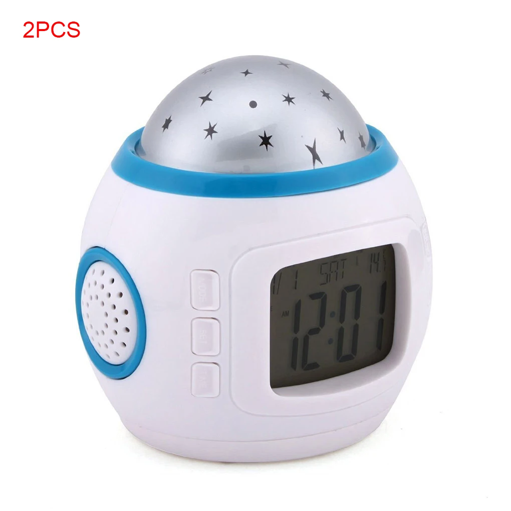 

Будильник, ночсветильник, музыкальные часы, светильник для сна, подставка для детской комнаты, ночник, Декор, подарок, 2 шт.