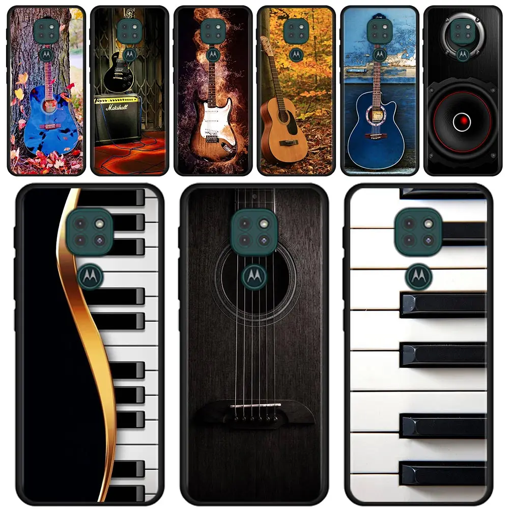 

Music Instrument Guitar Piano For Motorola G60 G50 G8 G40 G30 G20 Plus G9 Play G10 Power One Fusion E6s Edge 20 Pro Lite Shell