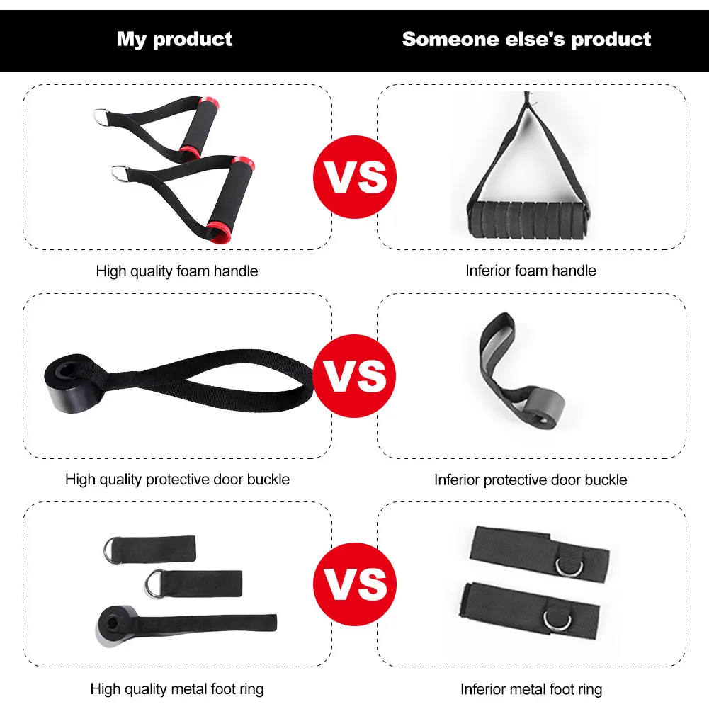 

11Pcs Resistance Bands Set 100 LB Expander Yoga Exercise Fitness Band Stretch Training Home Gyms Workout Elastic Pull Rope