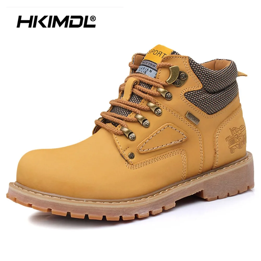Военные боевые ботинки HKIMDL мужские армейские из натуральной кожи для охоты