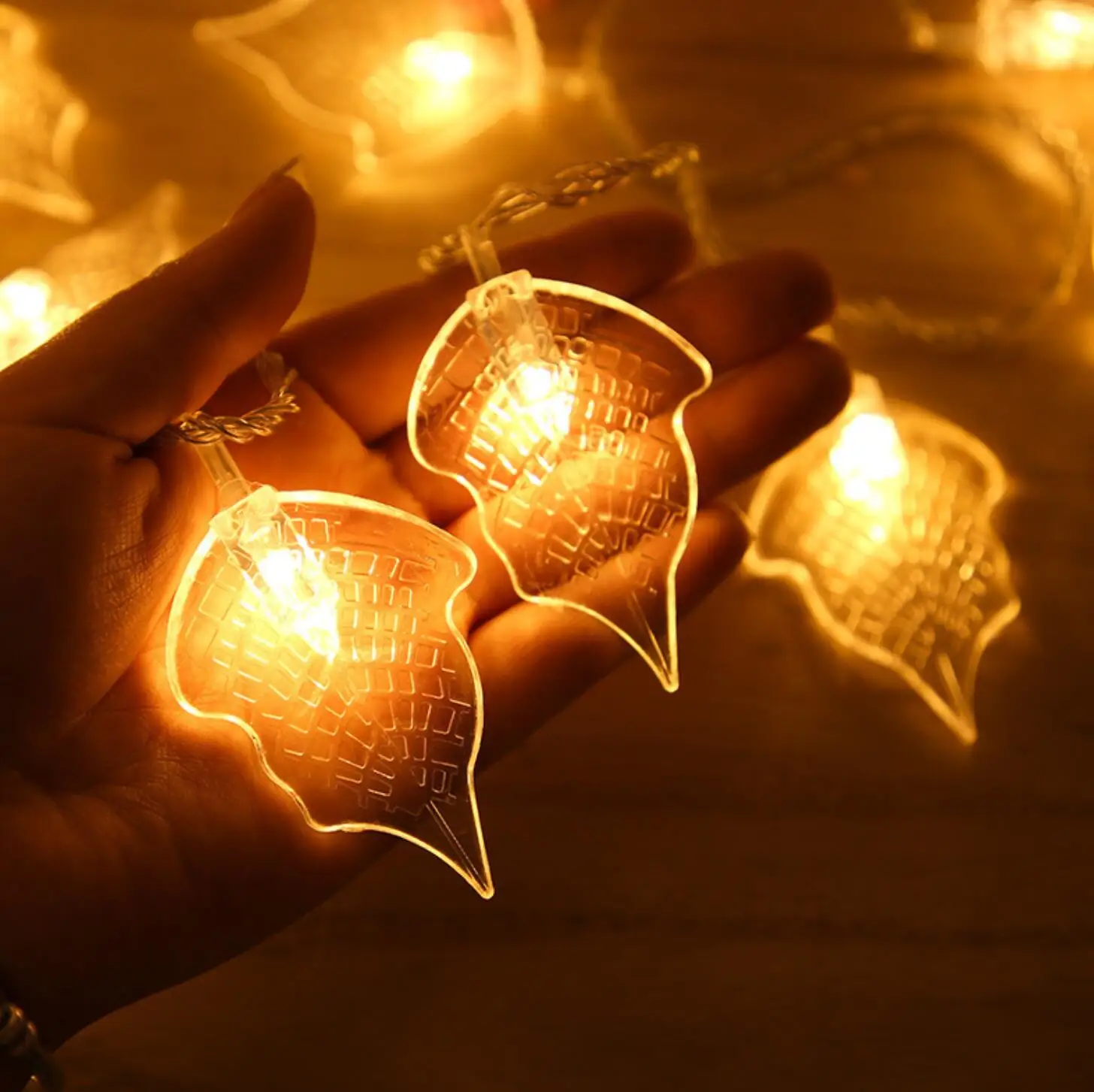 

LED color light string leaf lamp string waterproof courtyard Branch decorative lamp