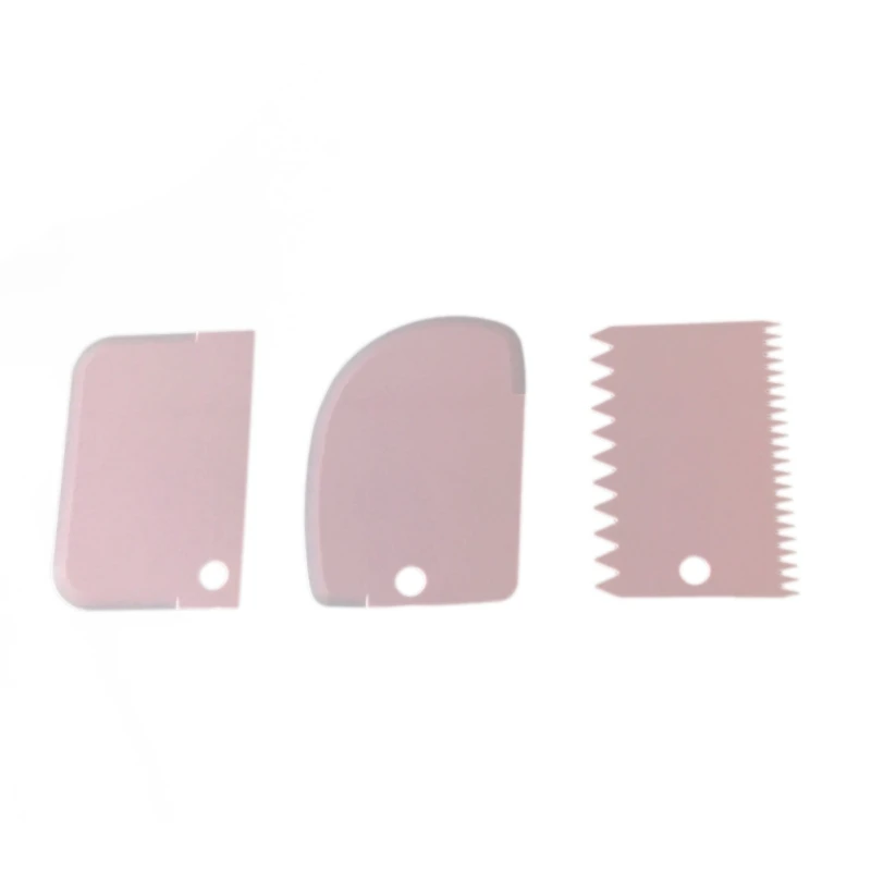 3 шт. DIY шпатель для крема и торта инструменты украшения скребок PP пластиковый