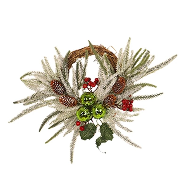 

Рождественские венки, украшения для входной двери, Рождественская гирлянда, орнамент, искусственный домашний декор, «сделай сам», новый год