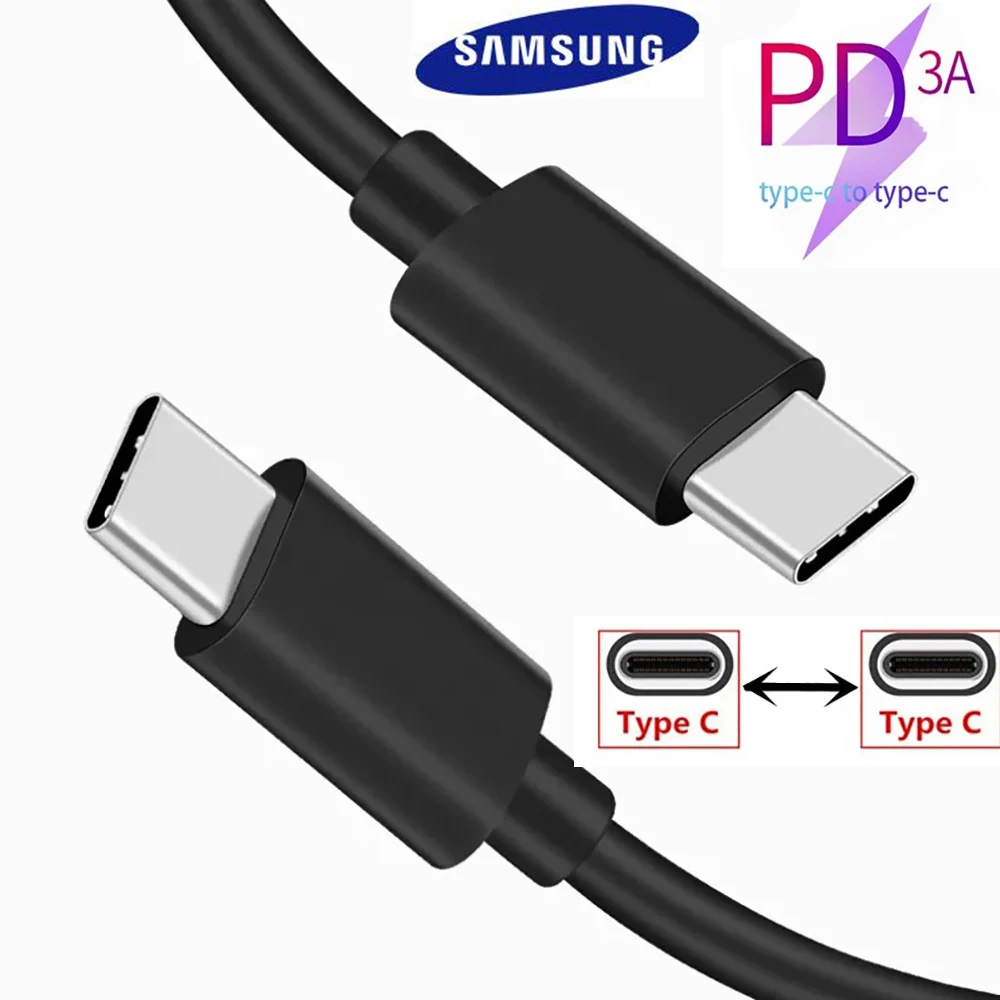 

Original Samsung S21 S20 5G 25w Cable Surper Fast Charge Type C To Type C Pd PPS Quick Charging For Galaxy Note 20 Ultra 10
