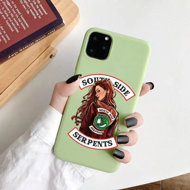 

Riverdale America TV series Phone Case Candy Color for iPhone 6 7 8 11 12 s mini pro X XS XR MAX Plus
