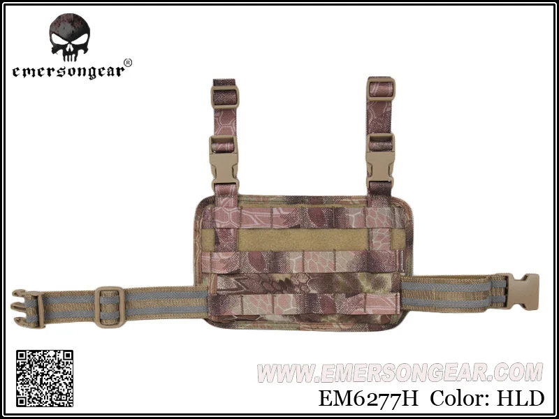 HLD Emersongear Emerson модульная Rife Leg панель сумка тактическая Молл падение ножная сумка охотничий пистолет кобура Спорт на открытом воздухе Молл Сумка - Цвет: HLD