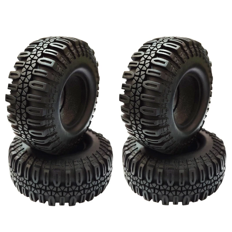 

4PCS 108MM 1.9in Rubber Rocks Tyres Wheel Tires for 1/10 RC Rock Crawler Axial SCX10 90046 AXI03007 Traxxas TRX4 TF2 D90