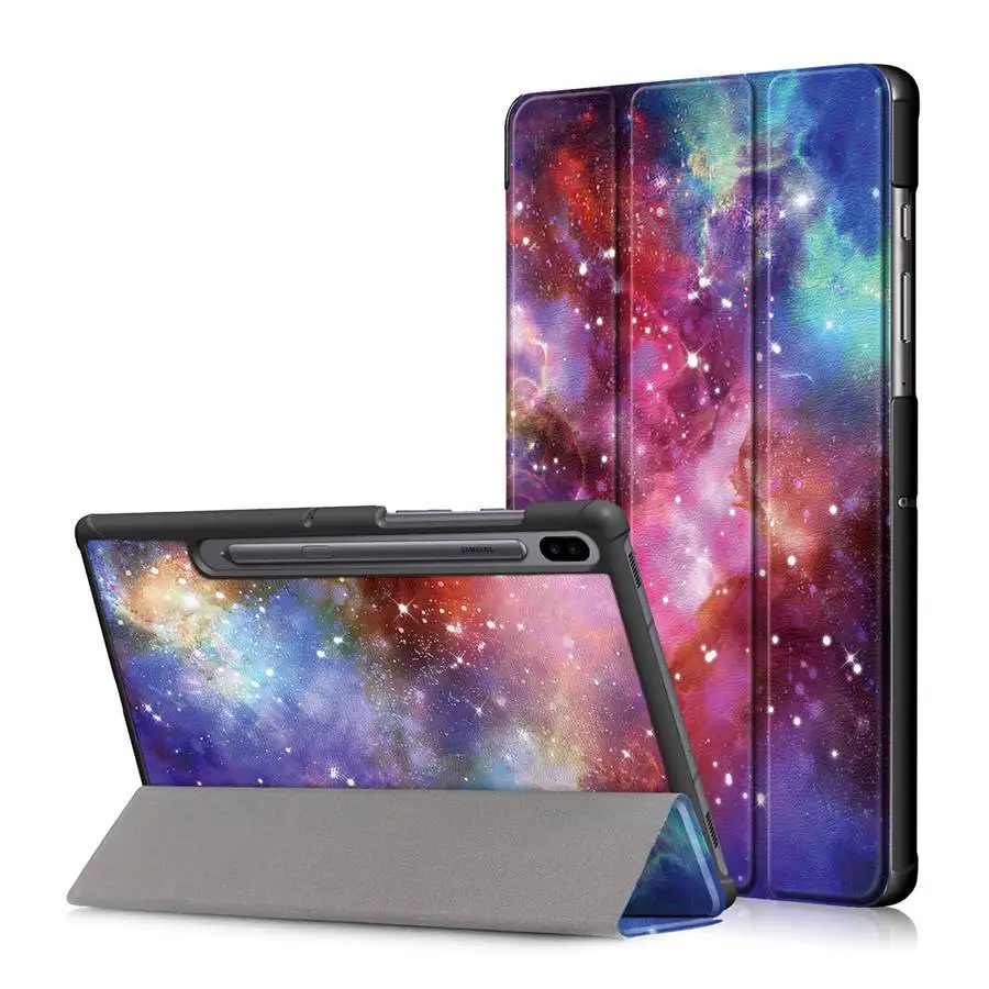 Ультра тонкий чехол для Samsung Galaxy Tab S6 10 5 SM-T860 SM-T865 2019 смарт-чехол-подставка +