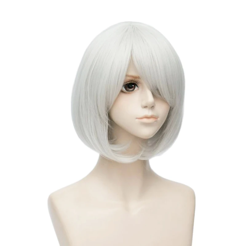Парик для косплея из игры YoRHa No.2 Тип B 2BYoRH 2A 9S 2B парики костюма на Хэллоуин женские +