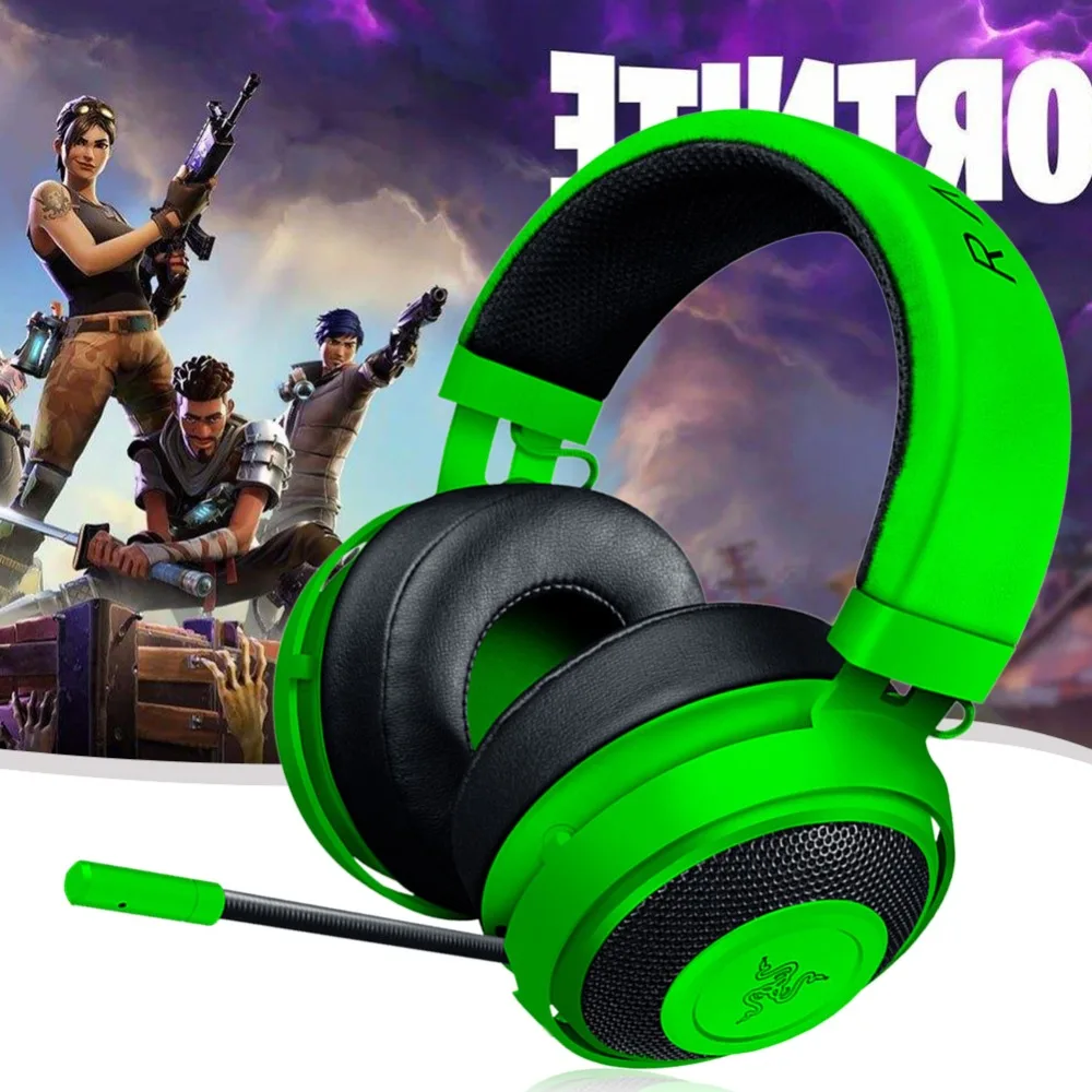 Универсальные наушники razer Kraken V2 3 цветов 3,5 мм, проводные наушники с шумоподавлением, игровая гарнитура с микрофоном