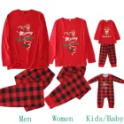 2022 Рождественская одежда, топы с принтом + штаны, рождественские пижамы для малышей, детей, пап, мама, одинаковые Семейные наряды, Рождественская одежда для сна, пижамный комплект