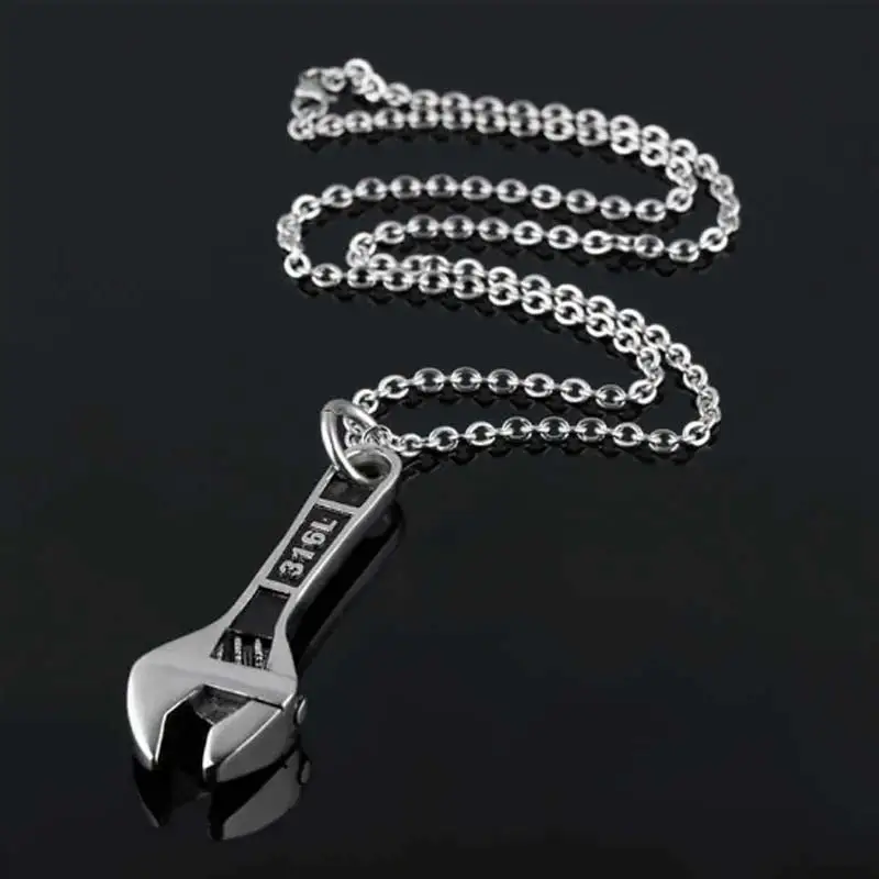 Гаечный ключ Pedant ожерелье из нержавеющей стали винтажный гаечный Повседневный