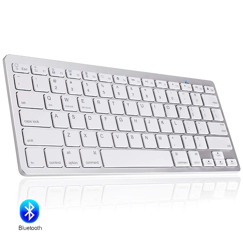 

78 Keys Wireless Keyboard Bluetooth Ultra Slim Russian/German/Korean/Spanish/French/Arabic/Thai for iPad/Windows OS/Mac/Android