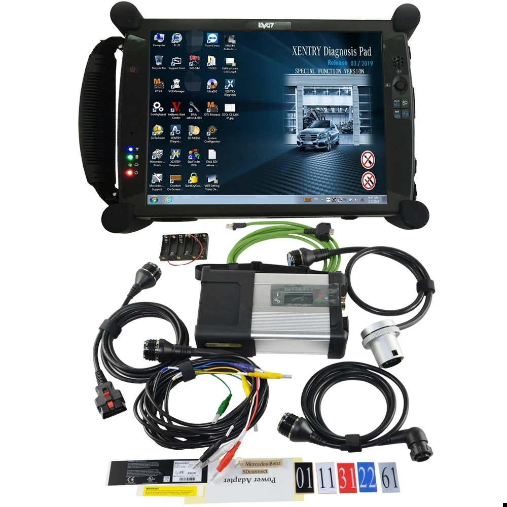 Диагностический планшет MB SD Connect C5 Wi Fi Star Compact 5 для Benz Car & Truck + Новый EVG7