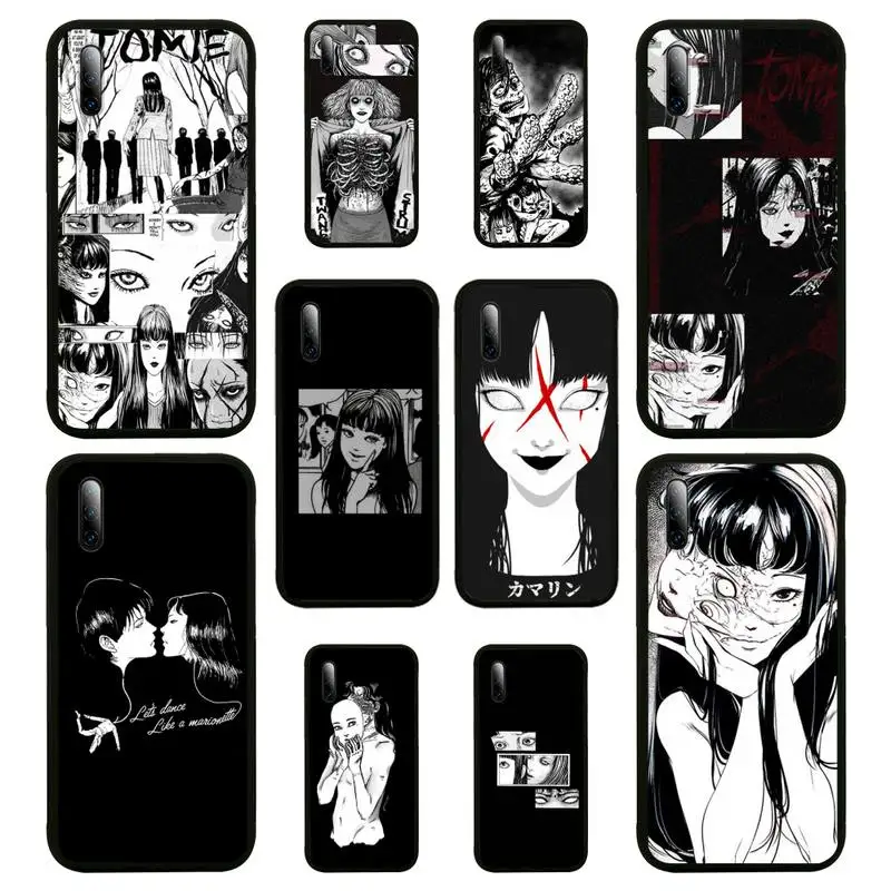 Чехол для телефона Junji Ito Tees с ужасом huawei mate 10 20 lite 20X 30 40 pro nax fundas cover | Мобильные