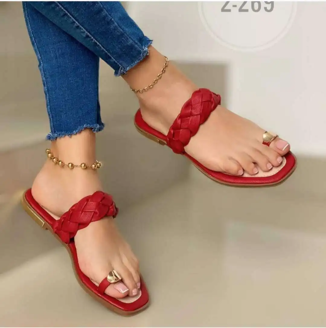 

2020 new woven slippers sandals summer women's sandals